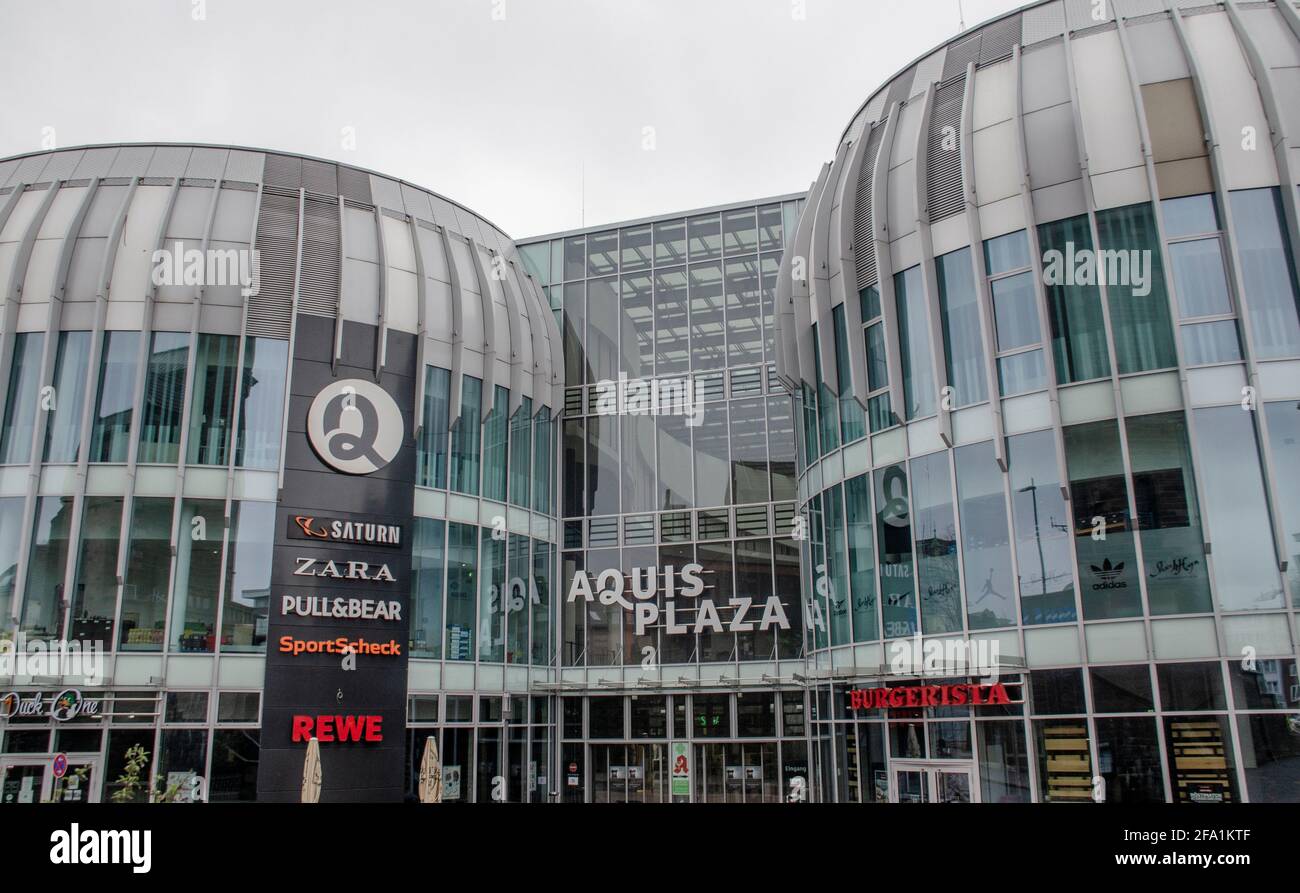 Aachen - aquis plaza Stockfoto