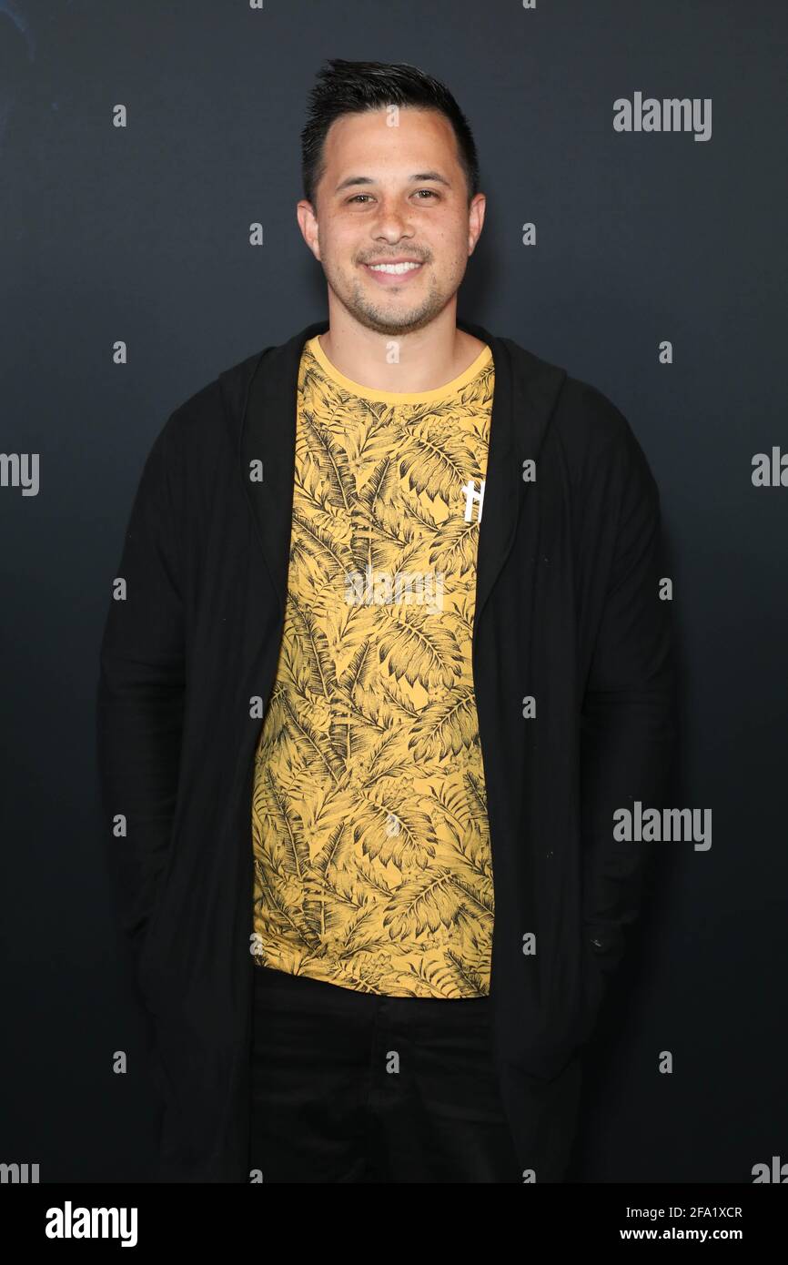 Sydney, Australien. April 2021. Jayden Rodrigues nimmt an der Sydney-Premiere von Mortal Kombat im Hoyts Entertainment Quarter Teil. Stockfoto