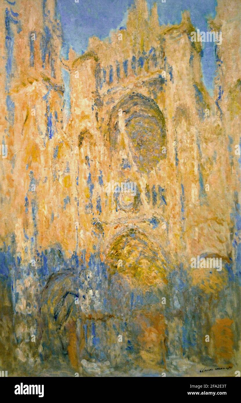 Claude Monet (1840-1926). Französischer impressionistischer Maler. Kathedrale von Rouen, Sunshine Effect, End of Day, 1892. Marmottan Monet Museum. Paris. Frankreich. Stockfoto