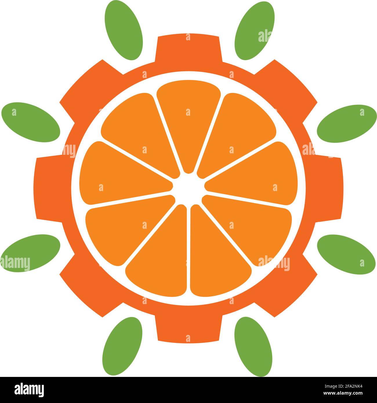 Orange stilvolle Logo Symbol Vektor Vektor Konzept Grafik-Design Stock Vektor