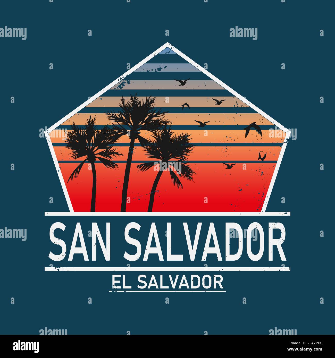Willkommen salvador El Salvador Karte und schreiben Design in bunten
