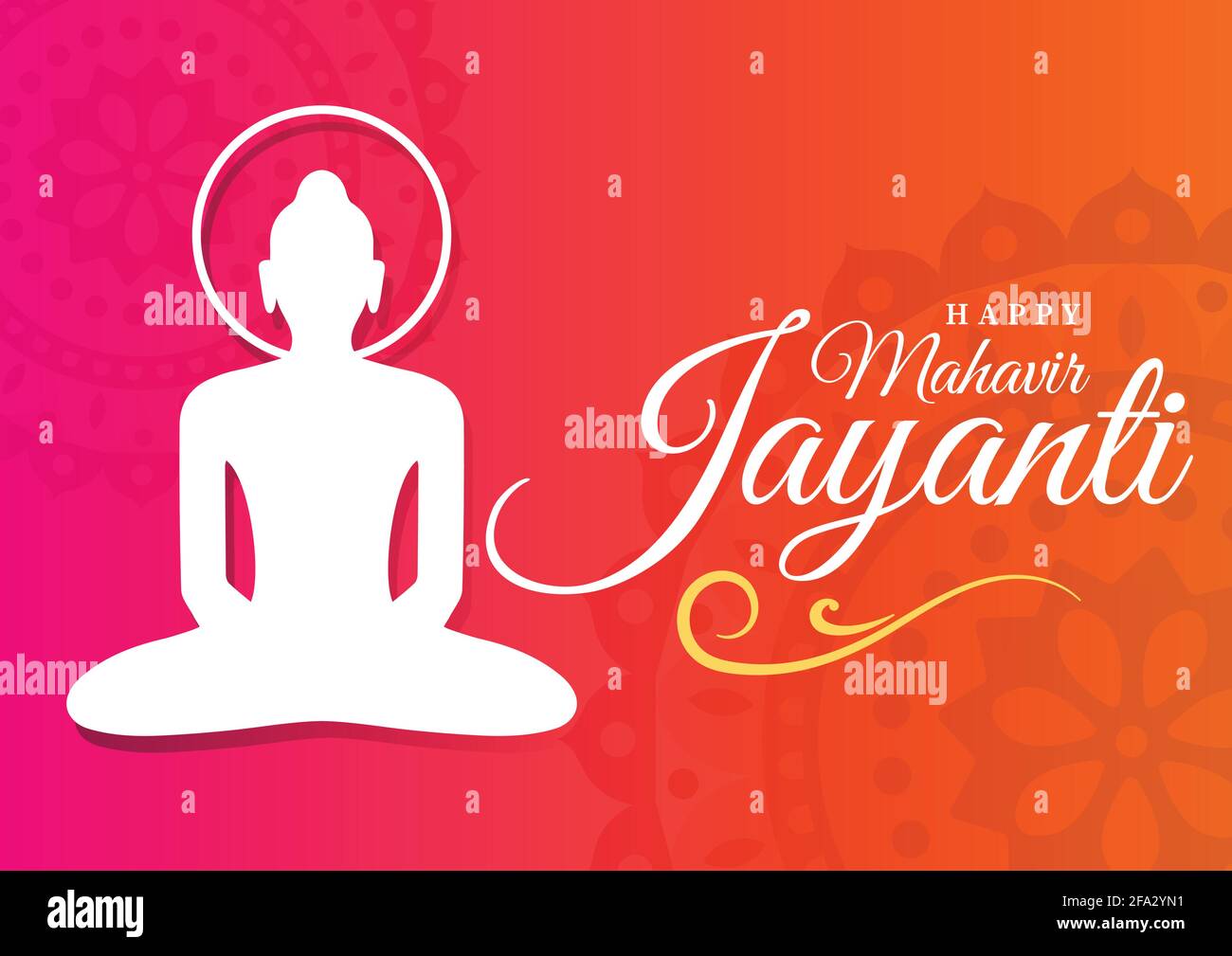 Happy Mahavir Jayanti Tapete Hintergrund, Jain Festival lord Swami Gruß Wünsche Poster Vektor, Banner Stock Vektor