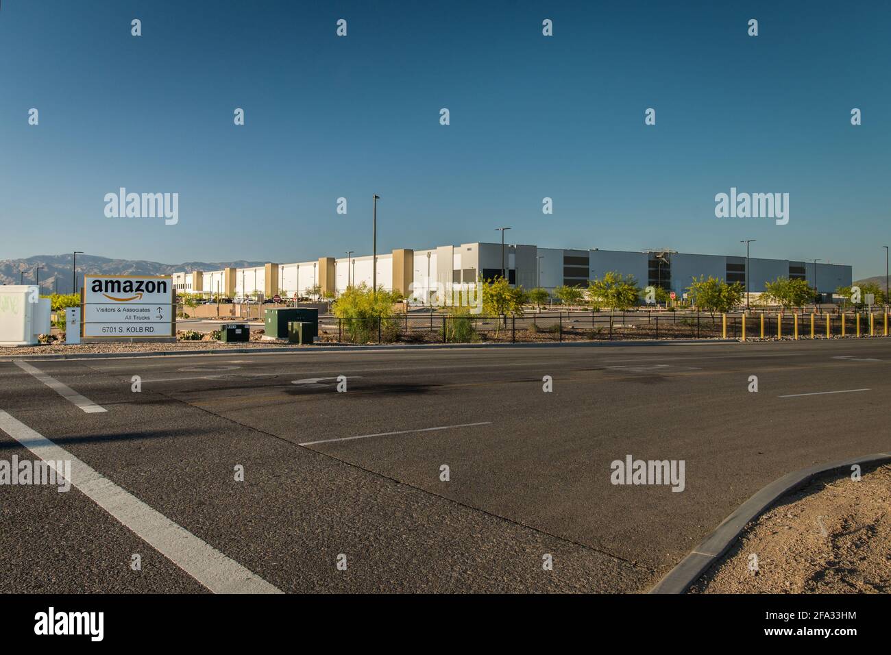 Neues Amazon Versandzentrum in Tucson, Arizona. Stockfoto