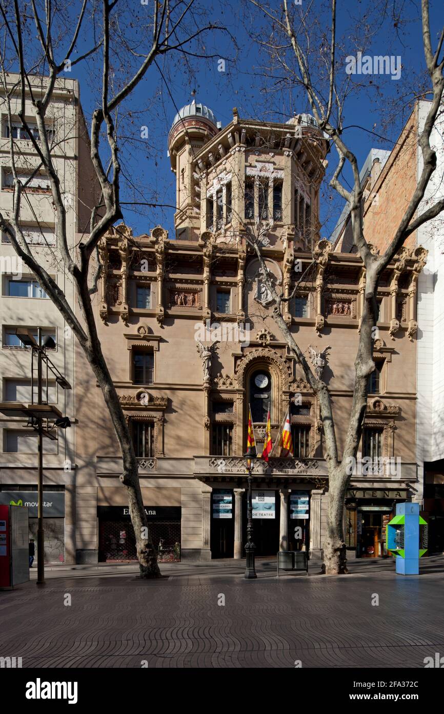 Real Academia de Ciencias y Artes de Barcelona Stockfoto