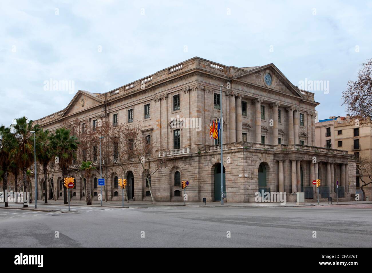 Palacio de la Lonja de Mar, Barcelona Stockfoto