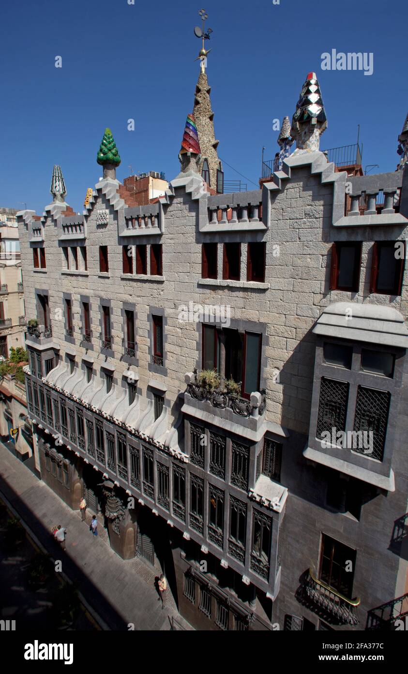 Palau Güell, Barcelona Stockfoto