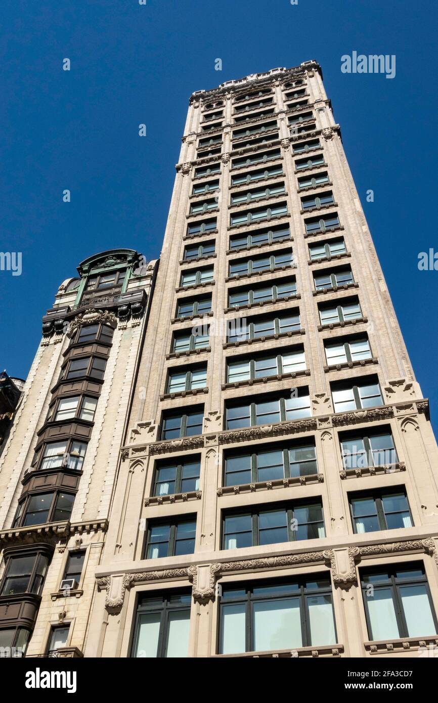 Architektur auf der Fifth Avenue im Flatiron District, NYC, USA Stockfoto