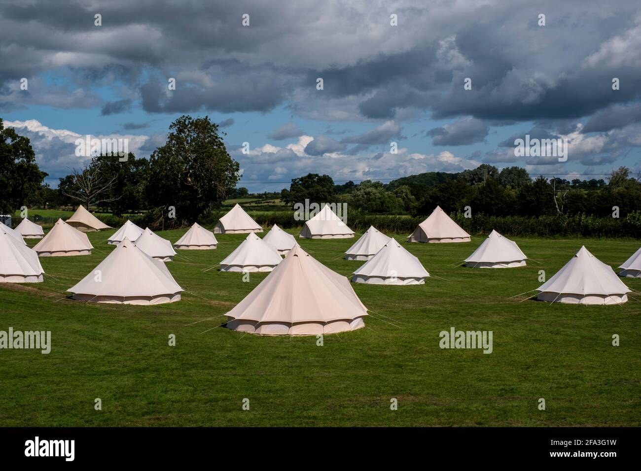 Sunshine Music Festival Site, Großbritannien Stockfoto