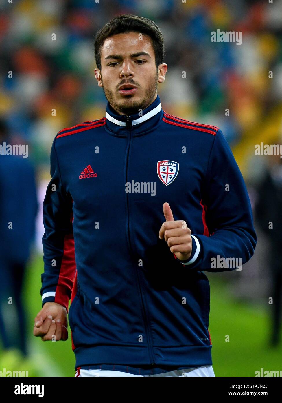 Andrea Carboni (Cagliari) während des Udinese Calcio gegen Cagliari Calcio, Spiel der italienischen Fußballserie A, Udine, Italien, - Foto .LiveMedia/Ettore Griffoni Stockfoto