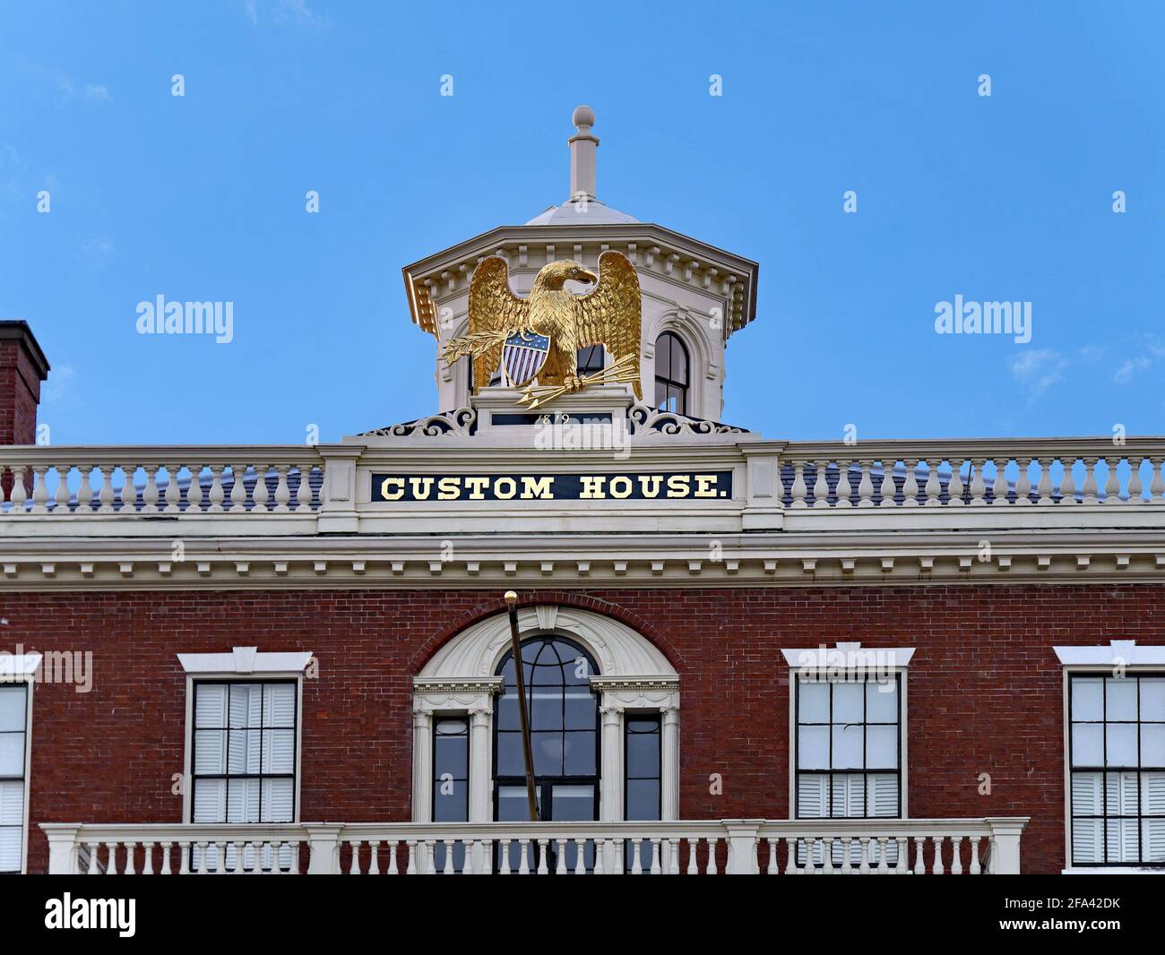 Historisches Custom House Der Us-Regierung, Salem, Massachusetts Stockfoto