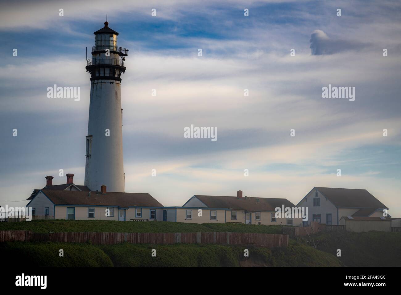 Pigeon Point Lighthouse von Pescadero, Kalifornien Stockfoto