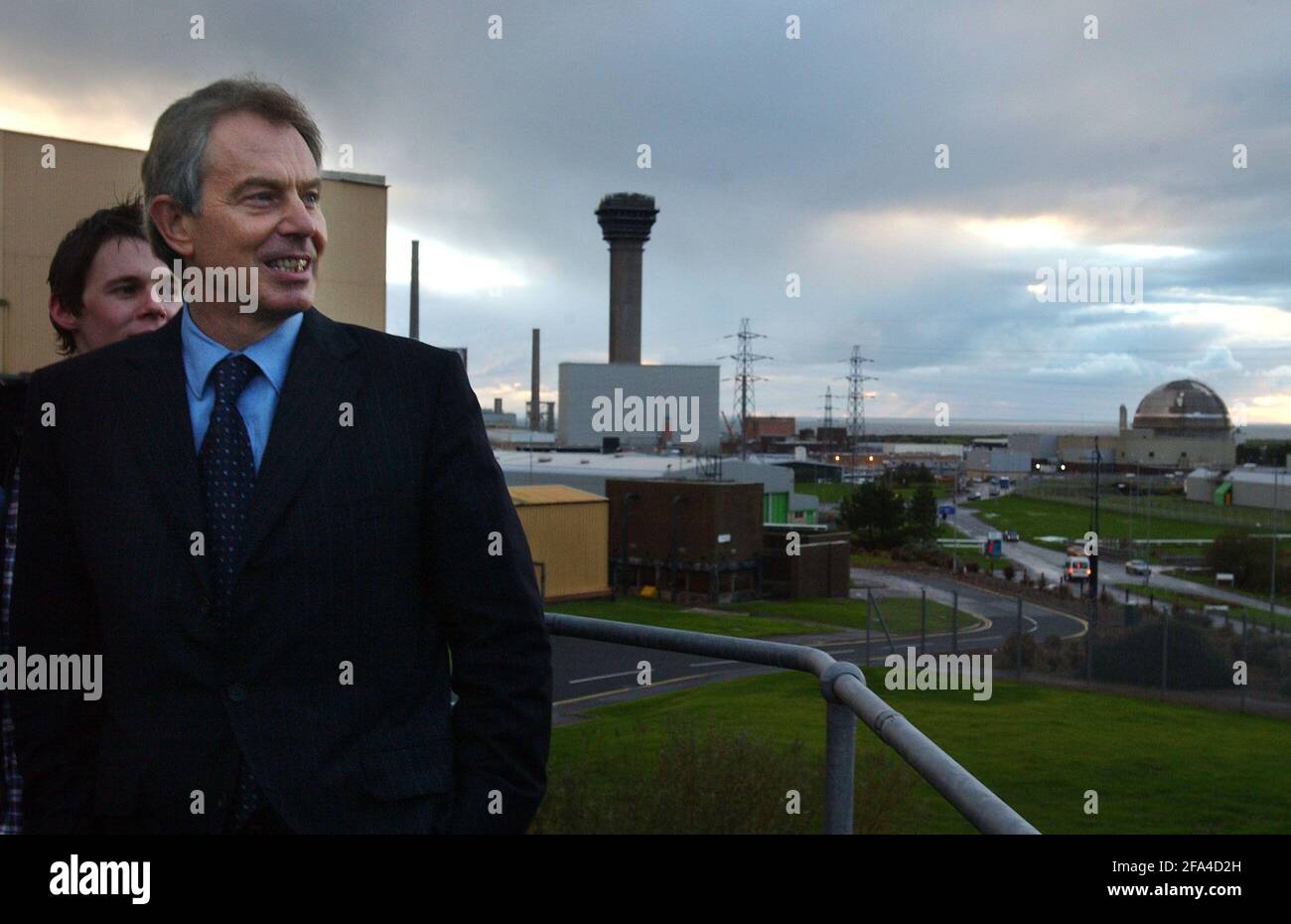 TONY BLAIR BEI EINEM BESUCH IN SELLAFIELD,CUMBRIA,16/11/06 TOM PILSTON Stockfoto