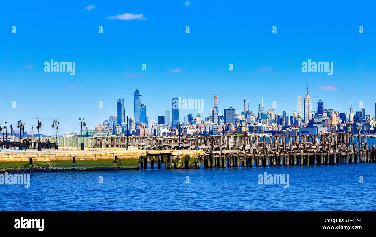 Skyline der Stadt New York City, Vereinigte Staaten von Amerika, USA Stockfoto