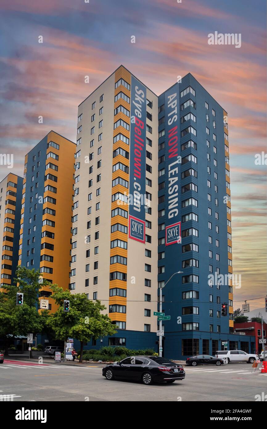 Seattle New Developments, Seattle, Washington State, USA Stockfoto