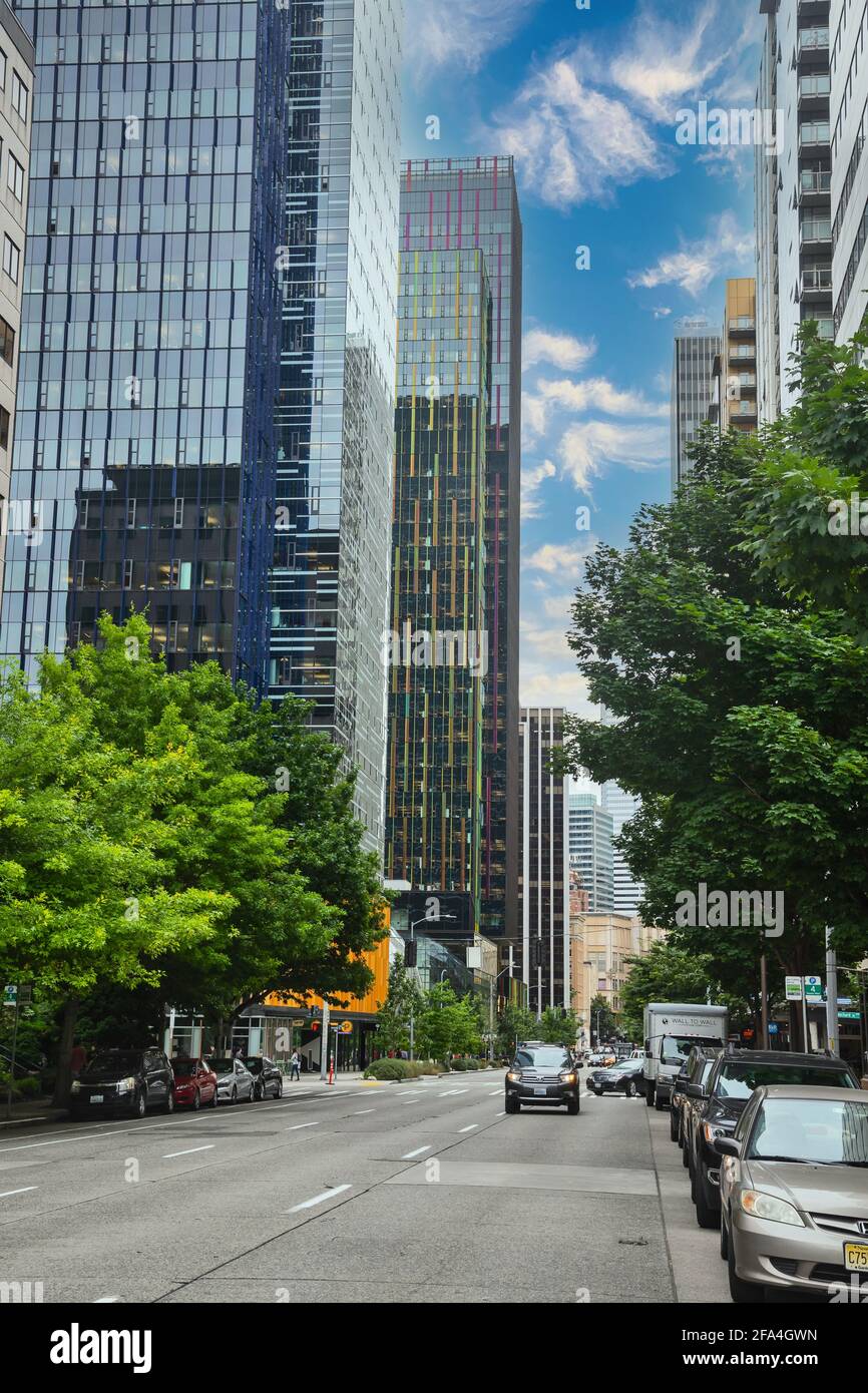 Seattle New Developments, Seattle, Washington State, USA Stockfoto