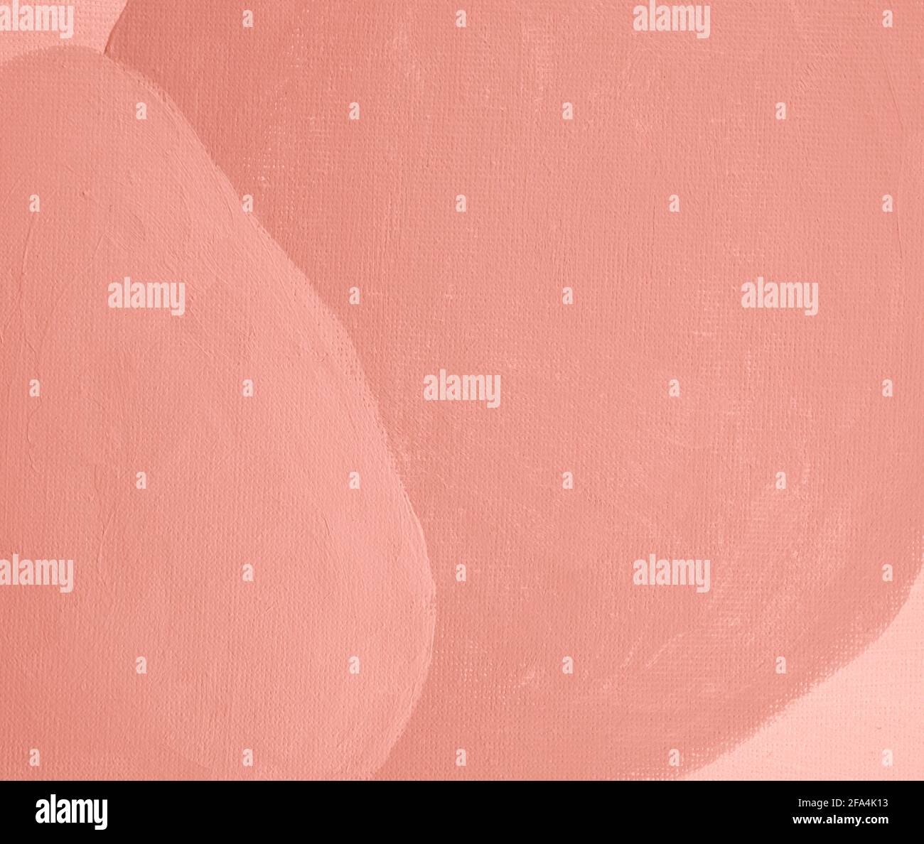 Terrakotta, geometrischer Stil der Mitte des Jahrhunderts, Kunsthintergrund. Neutrale, pastellfarbene, braune Textur. Handbemaltes Acryl auf Leinwand. Stockfoto