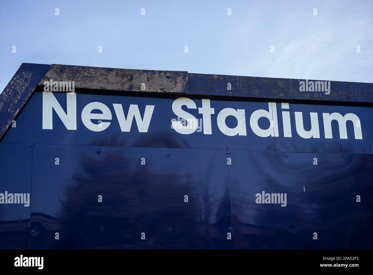 Neues Stadion auf Baustelle um den geplanten Fußballverein Southend Utd herum, neues Stadion-Trainingsgelände in Fossetts Way, Fossetts Farm Stockfoto