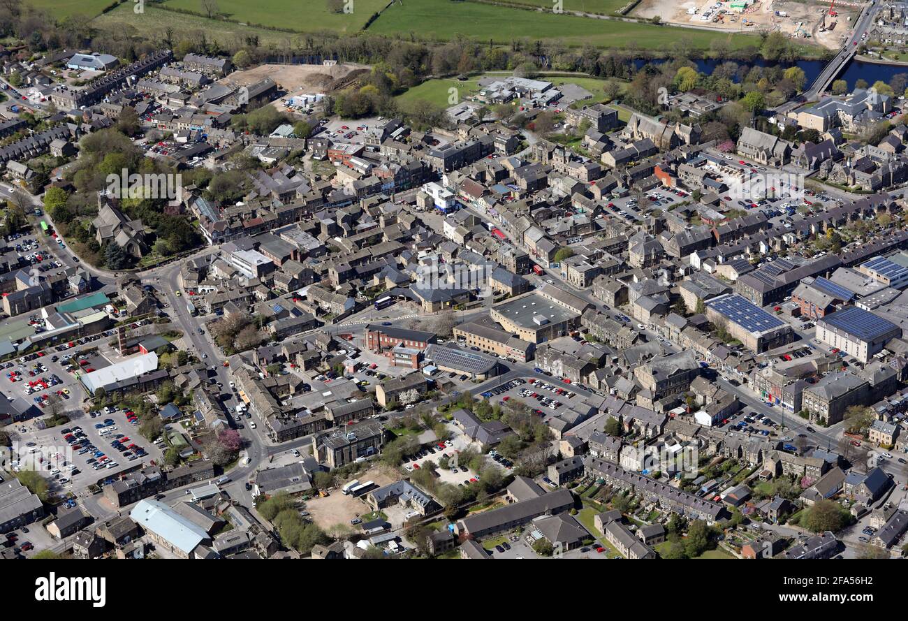 Luftaufnahme von Otley, West Yorkshire Stockfoto