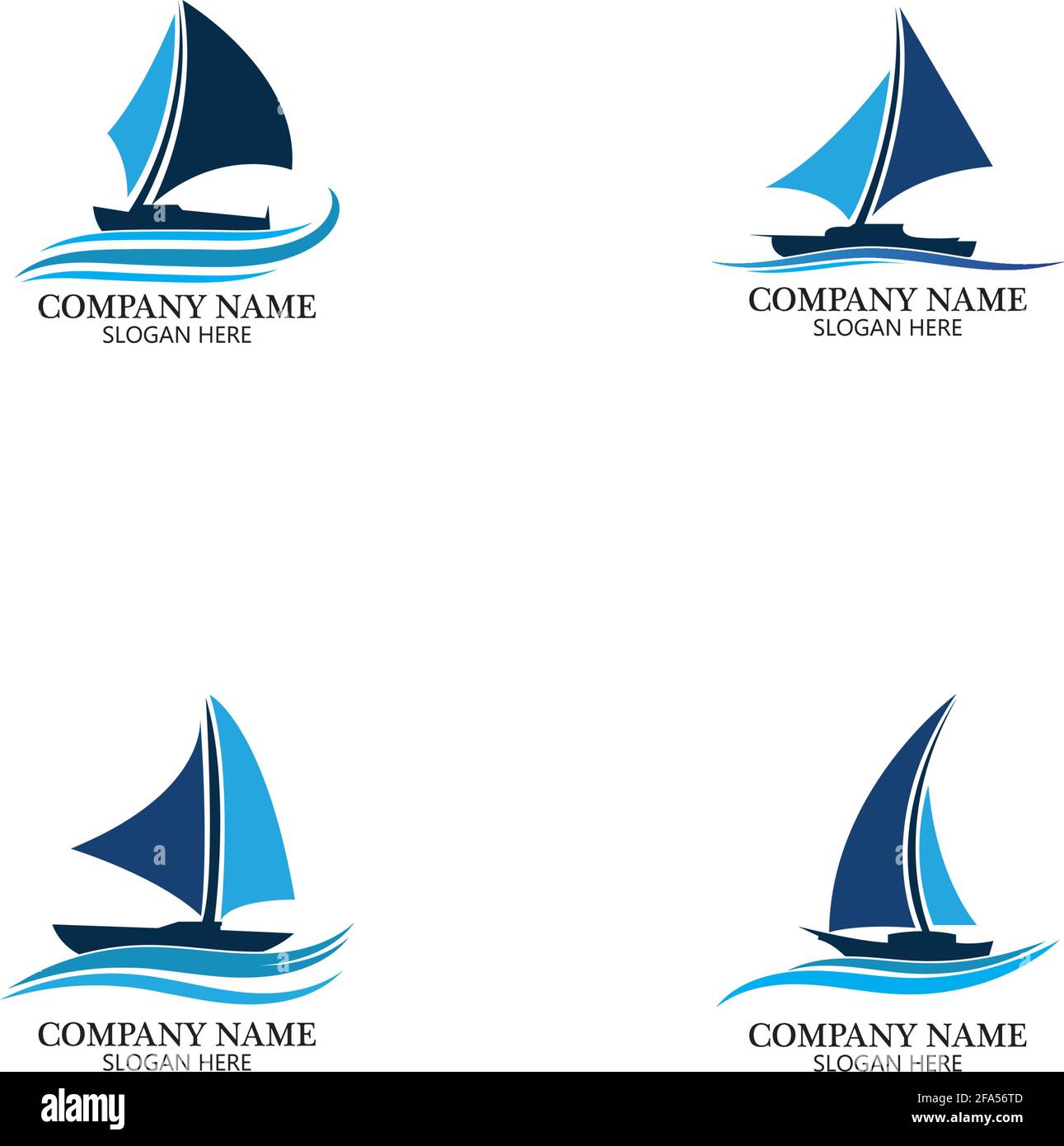 Boot Logo Vorlage Schiffssymbol Design Vektor Des Illustrationselements Stock Vektorgrafik Alamy