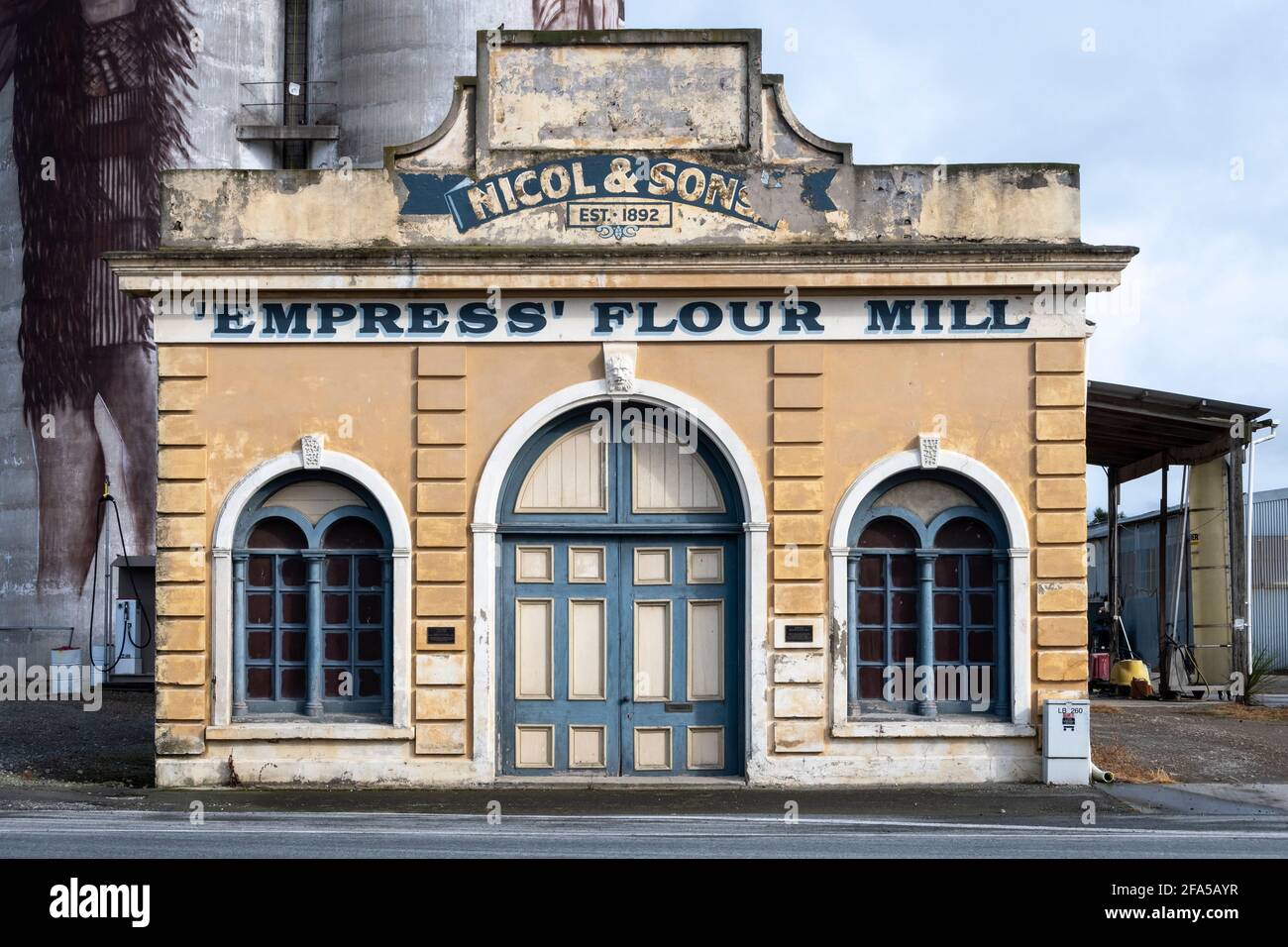 Empire Flour Mill, Waimate, South Canterbury, South Island, Neuseeland Stockfoto