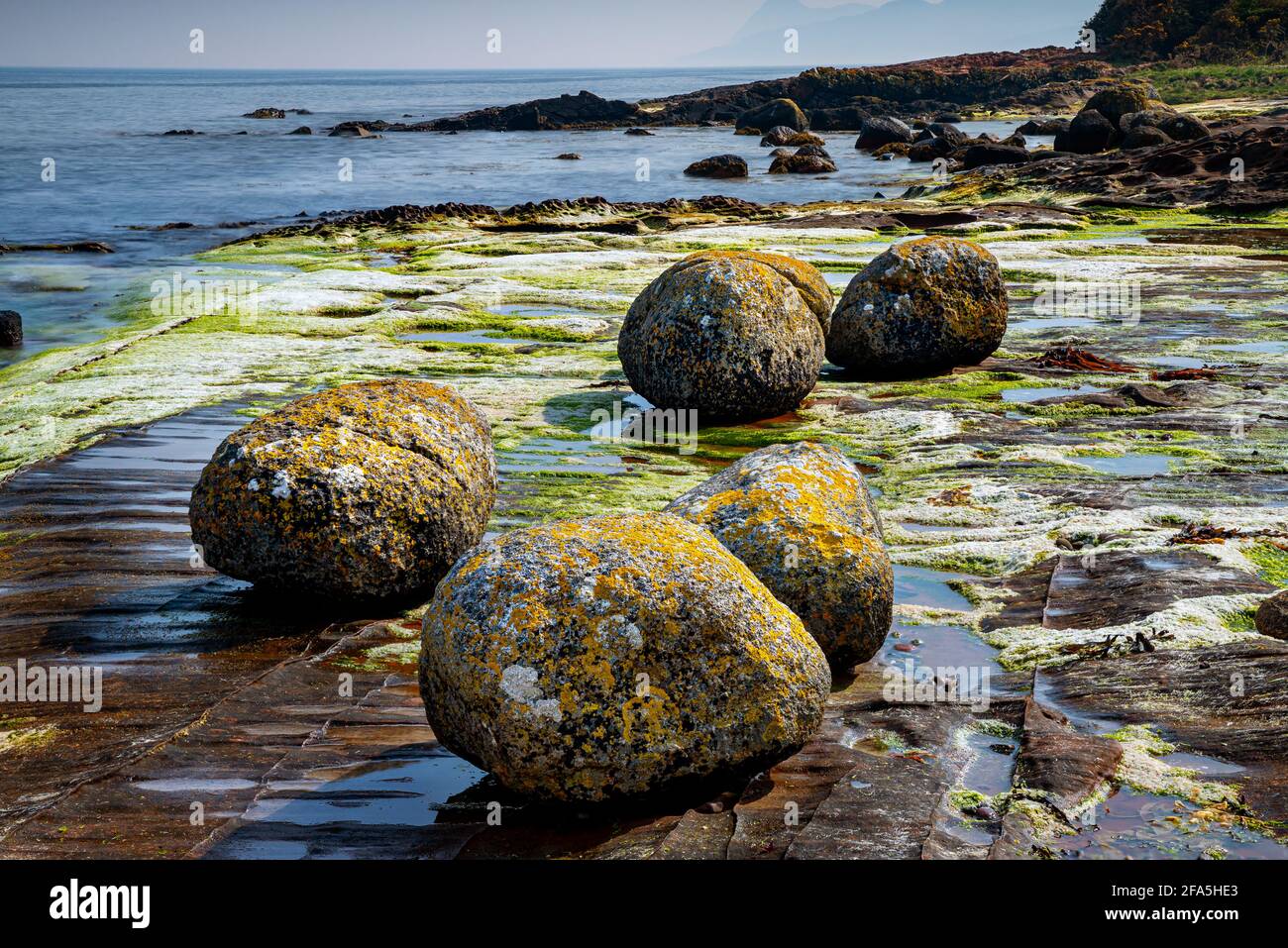 Die Insel Arran ist eine Insel vor der Westküste Schottlands. Es ist die größte Insel im Firth of Clyde und die siebtgrößte schottische Insel. Stockfoto