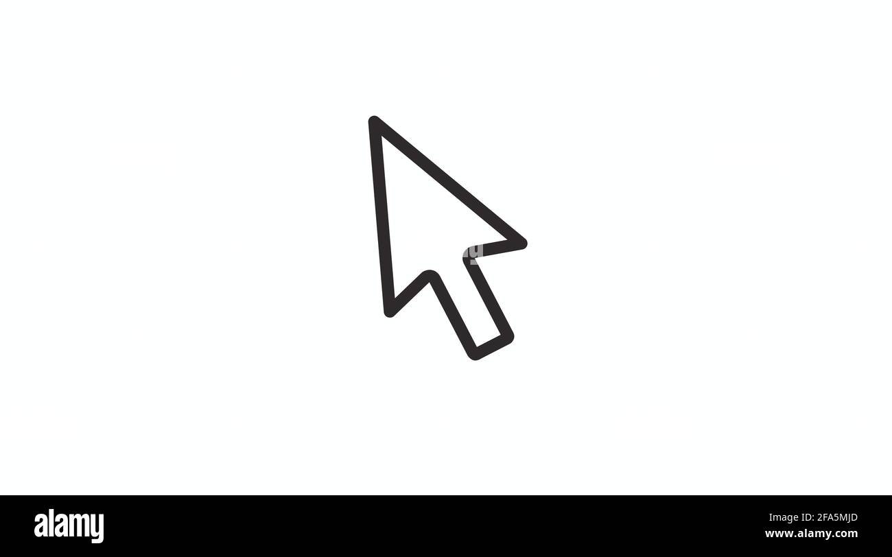 Maus-Pfeilsymbol, Computer-Maus-Pfeil Vektor isoliertes Symbol Stock Vektor