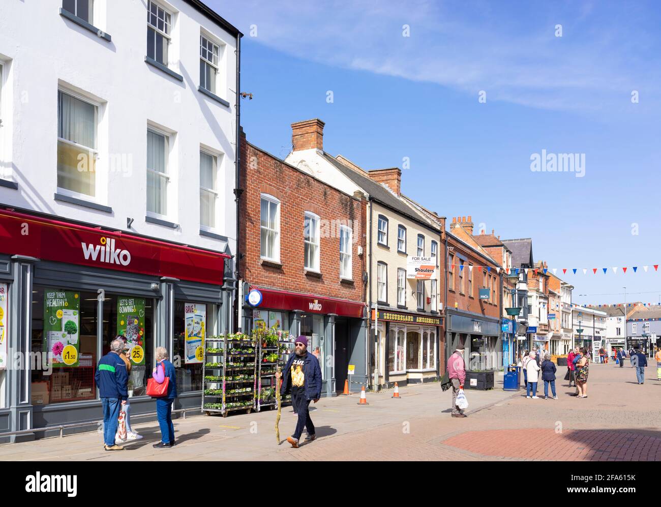 Wilko Store, Baumarkt in Nottingham Street Melton Mowbray, Melton Mowbray Stadtzentrum Leicestershire England GB Europa Stockfoto