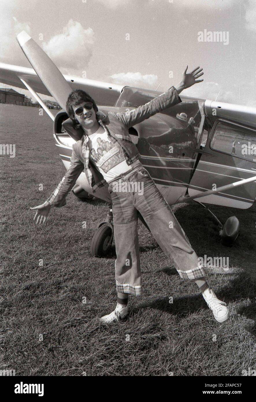 DATEI-FOTO: Der ehemalige Bay City Rollers Frontmann Les McKeown stirbt im Alter von 65 Jahren im Edinburgh Flying Club, um einen Kurs zu beginnen. Kredit: eric mccowat/Alamy Live Nachrichten Stockfoto