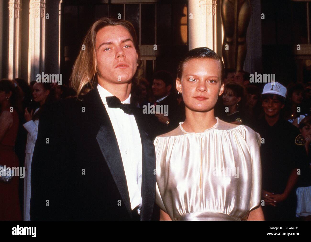 River Phoenix und Martha Plimpton bei den 61. Academy Awards 29. März 1989 Credit: Ralph Dominguez/MediaPunch Stockfoto