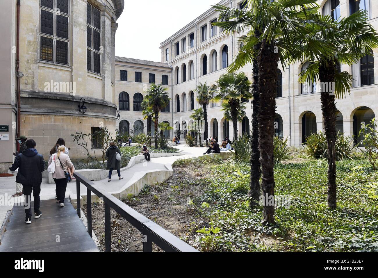 Jardin Saint Lazare - Paris - Frankreich Stockfoto