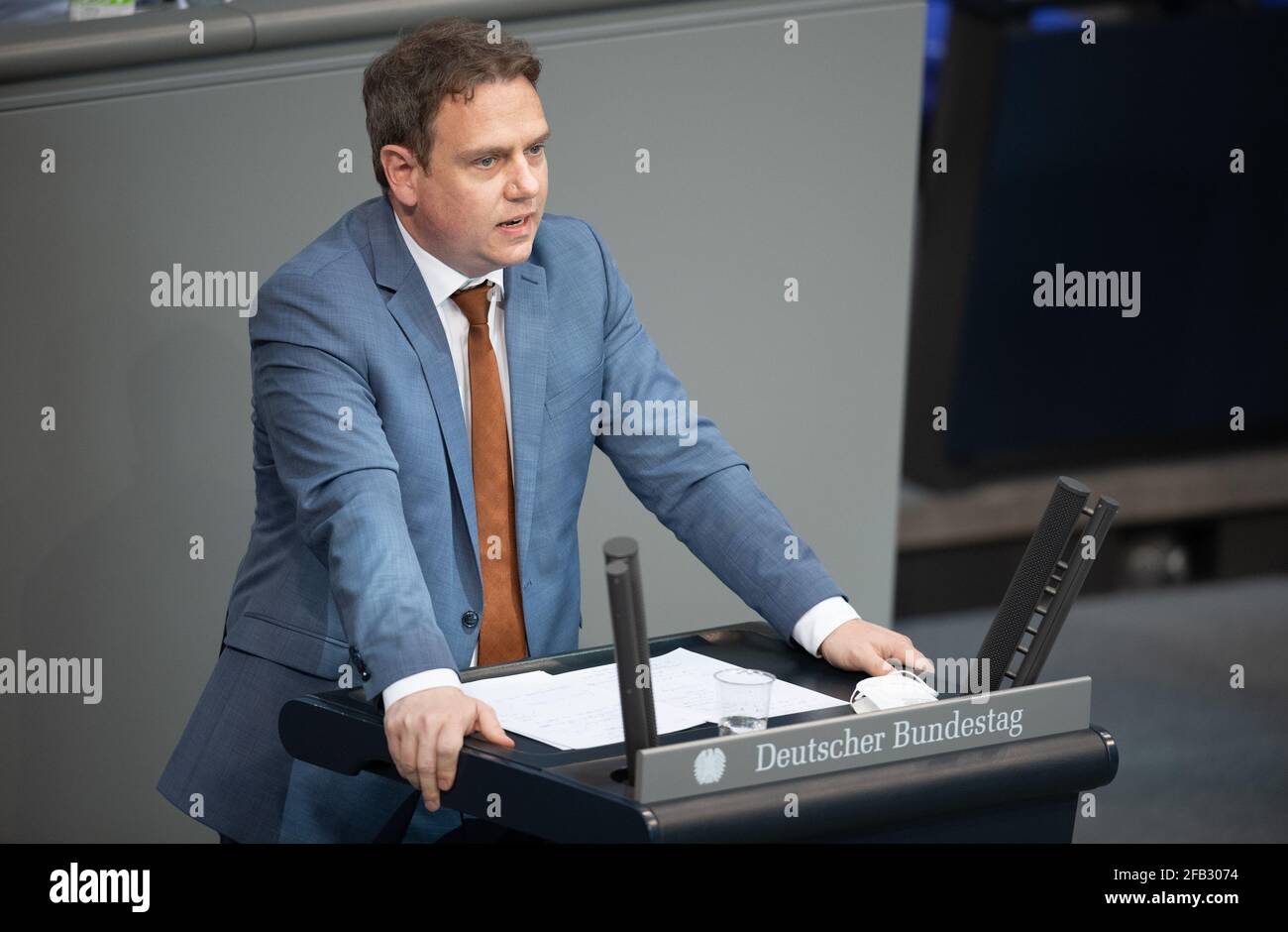 Berlin Deutschland April 21 Markus Koob Cdu Im Bundestag Thema Ist Die Minusma Mission Der Bundeswehr In Mali Quelle Christophe Gateau Dpa Alamy Live News Stockfotografie Alamy