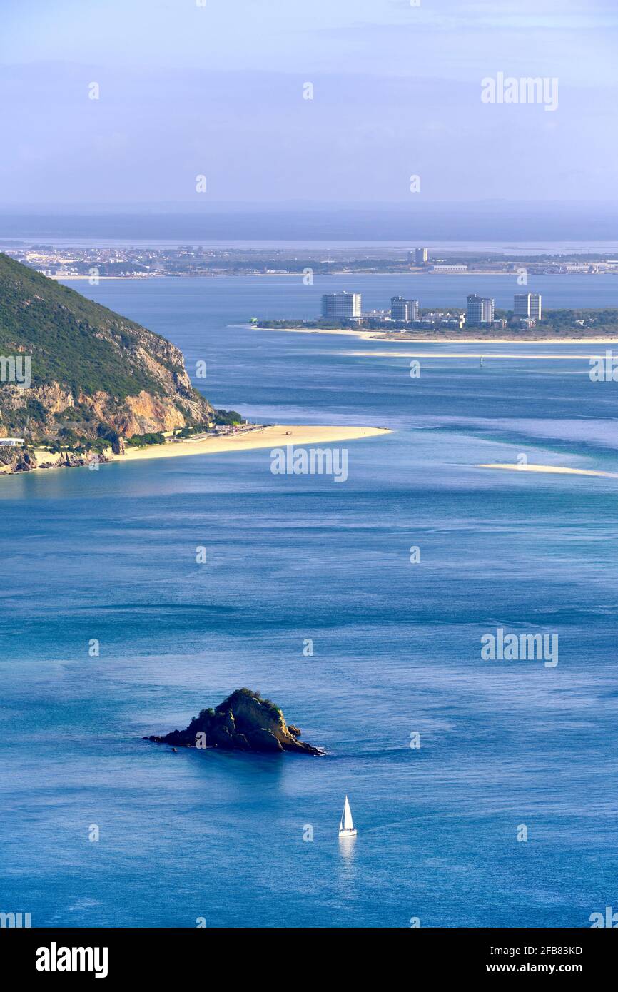 Naturpark Arrabida und der Atlantische Ozean. Setubal, Portugal Stockfoto