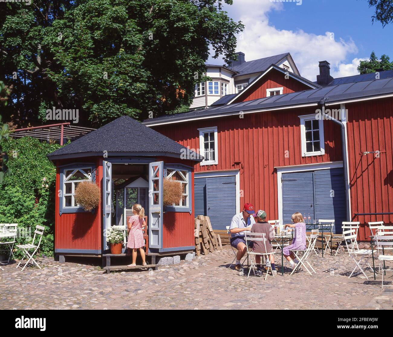 Hof Restaurant, Altstadt, Uusimaa Region, Porvoo, Finnland Stockfoto