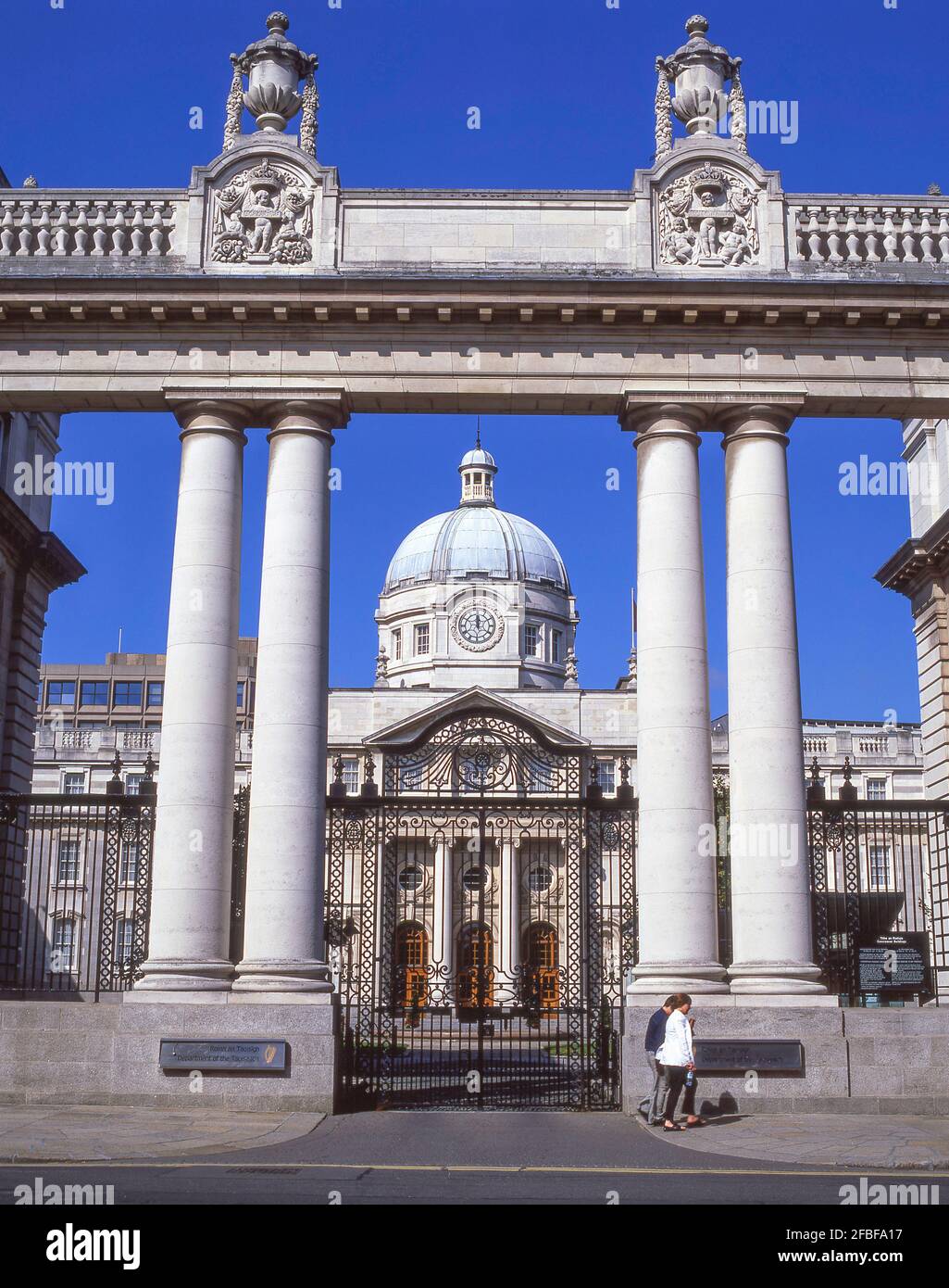 Abteilung des Taoiseach (Roinn eine Taoisigh) Regierungsgebäude, Merrion Street Upper, Dublin, Provinz Leinster, Republik von Irland Stockfoto