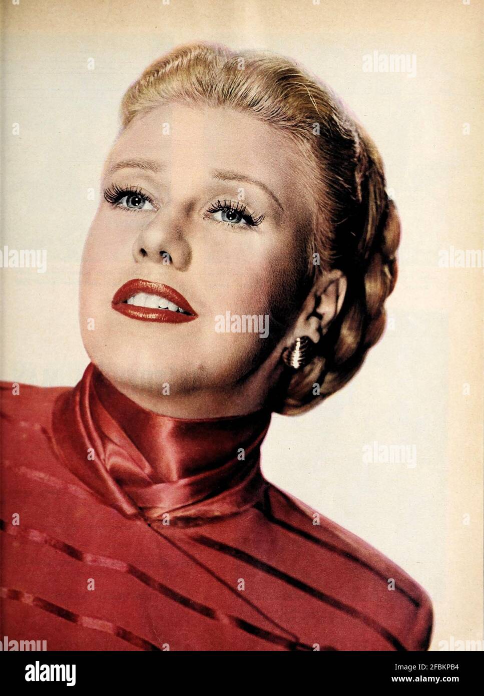 GINGER ROGERS (1911-1995) amerikanische Filmschauspielerin, Sängerin und Tänzerin im Jahr 1949. Foto: Virgil Apger Stockfoto