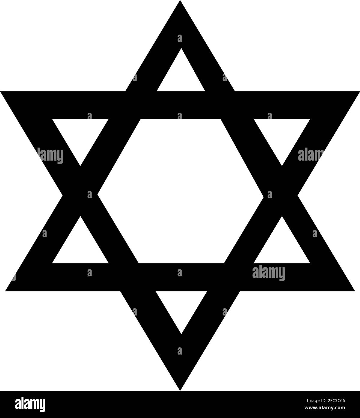 Vektor-Illustration des Sterns von david Symbol Stock Vektor