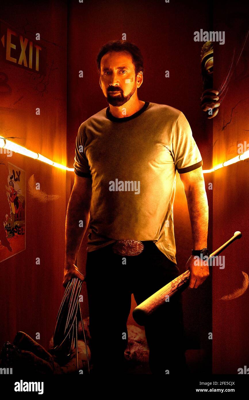 NICOLAS CAGE in WILLY'S WONDERLAND (2021), Regie KEVIN LEWIS. Kredit: SATURN FILME / Album Stockfoto