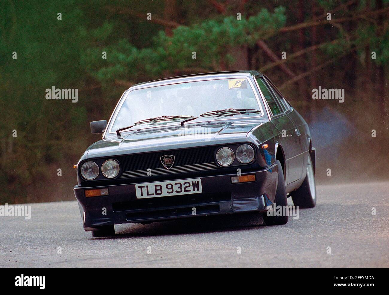 Lancia Beta Club-Rallye im Avon Park Ringwood UK Stockfoto