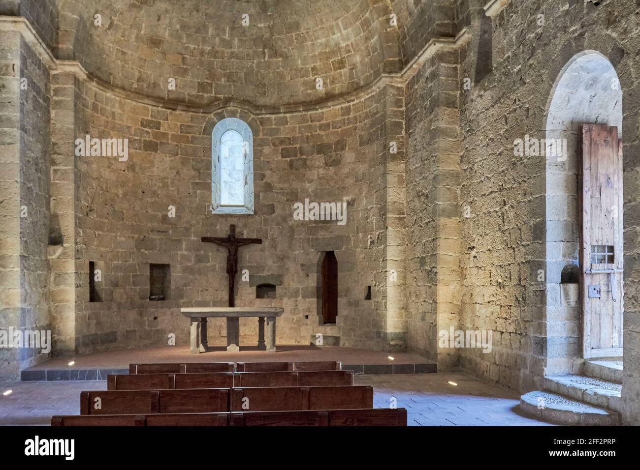 Das Castillo Palacio de Peñíscola oder Castillo del Papa Luna befindet sich im höchsten Teil des Felsens einer Stadt, die zur schönsten Spaniens erklärt wurde. Stockfoto
