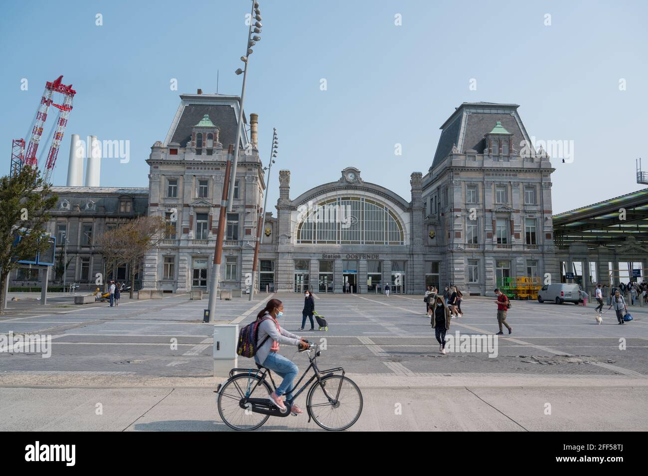 Bahnhof von Ostende, Belgien Stockfoto