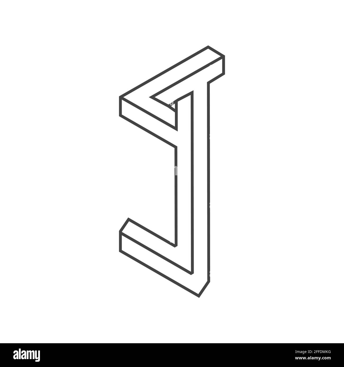 Design der Vorlage für das ursprüngliche logo mit tj-Buchstaben. jt-Logo mit verknüpftem Buchstaben. Stock Vektor