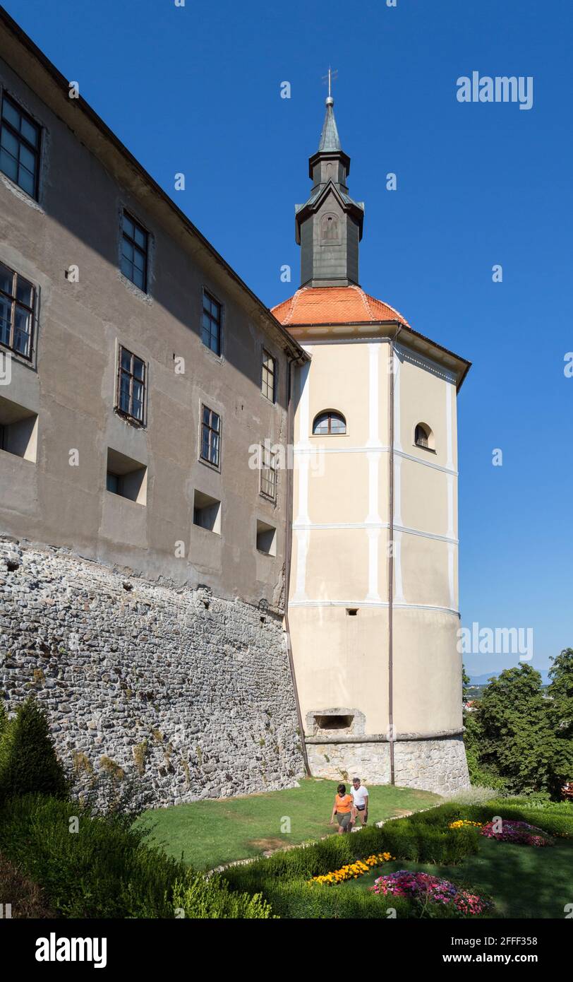 Schloss, Skofja Loka, Slowenien Stockfoto