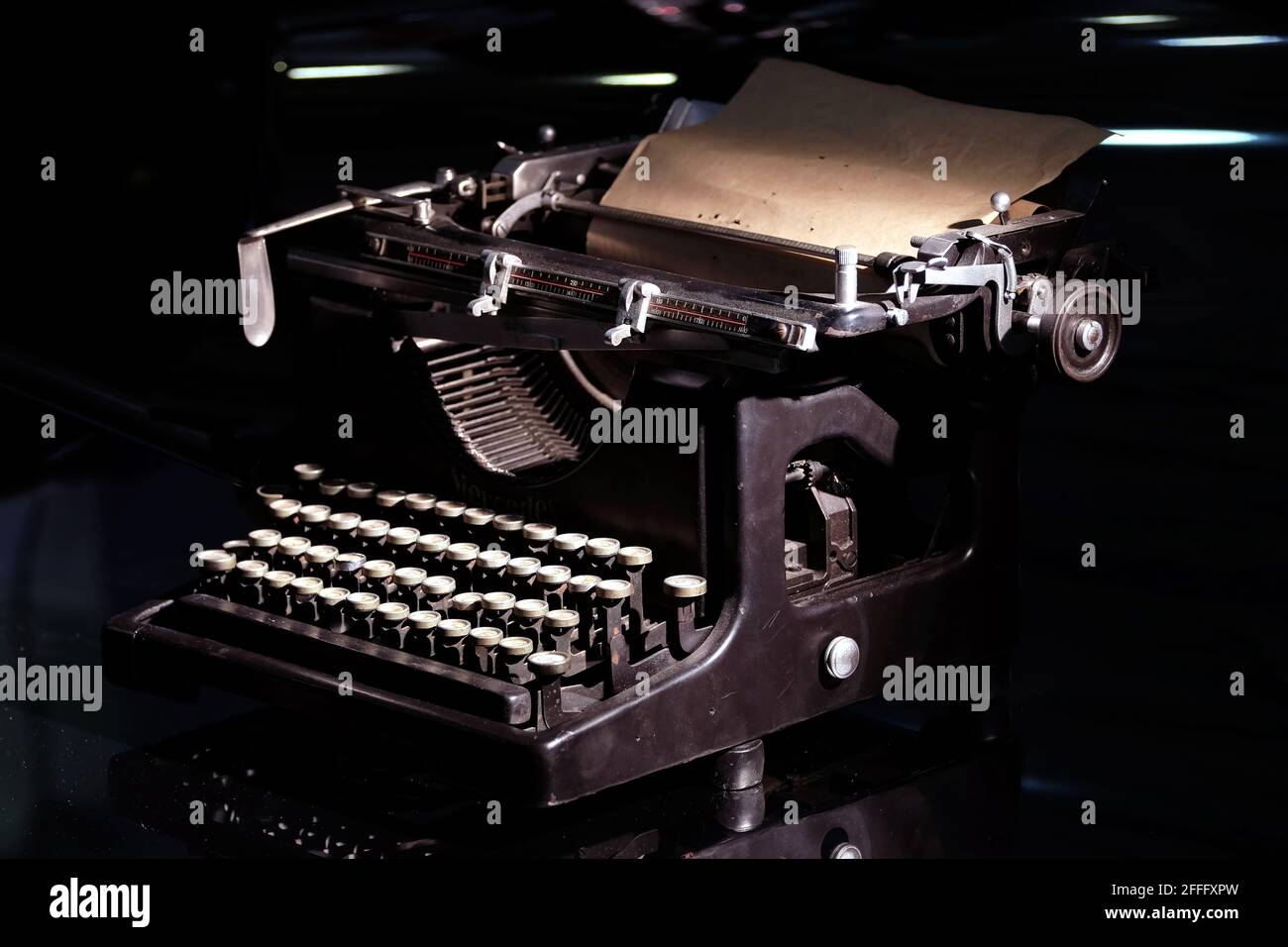 Tastaturlayout einer alten schreibmaschine