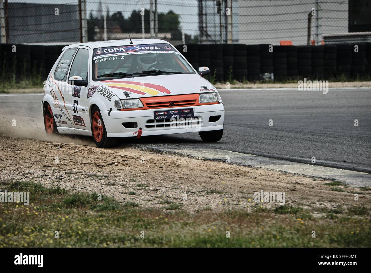 Circuito del Jarama, San Sebastian de los Reyes, Spanien. April 2021. Spanische Truck Racing Championship und der Cup 2021. Kredit: EnriquePSans/Alamy Live Nachrichten Stockfoto