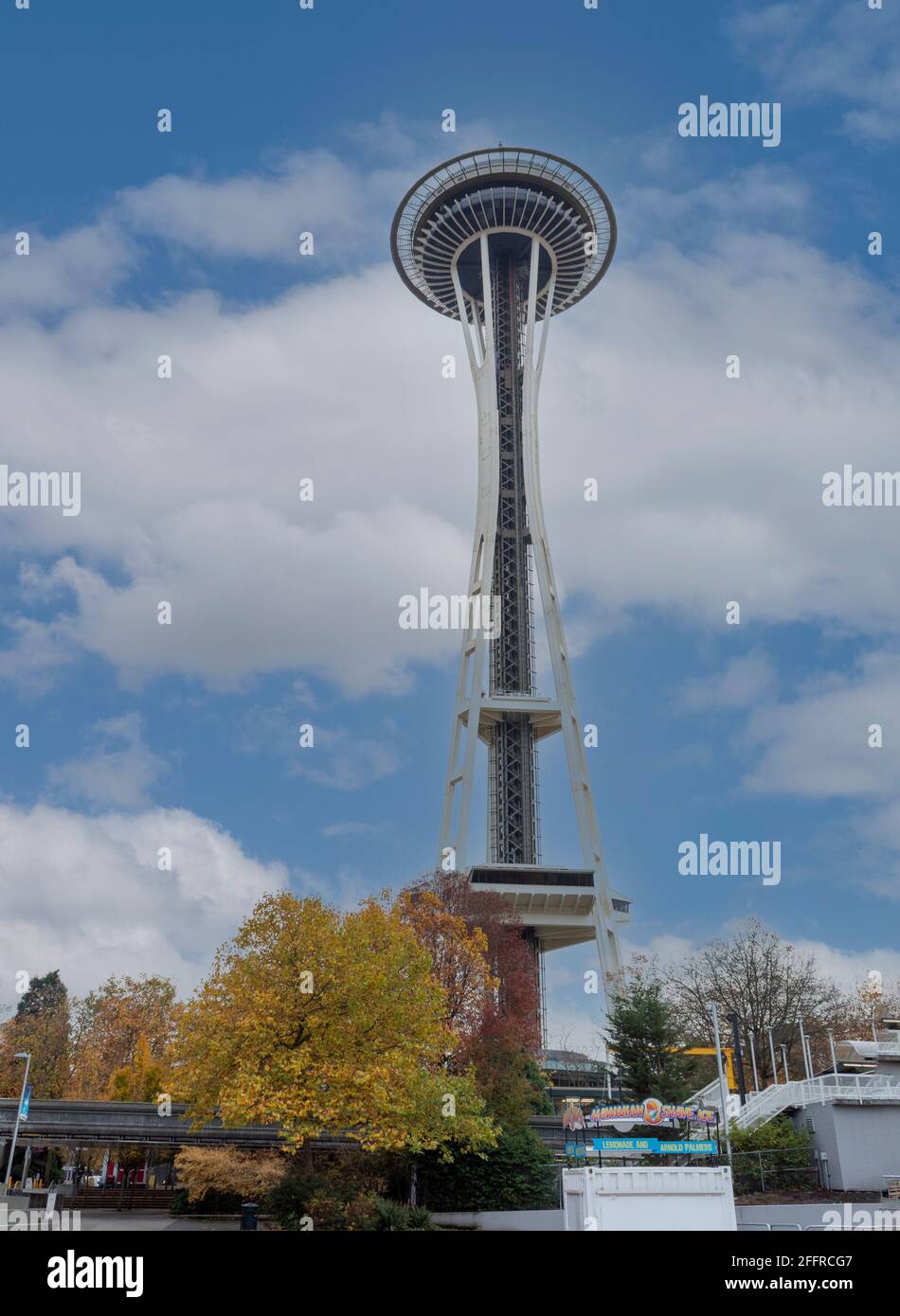 Ein ikonisches Wahrzeichen von Seattle, permanentes Herzstück und ein bleibendes Symbol für Seattle. Stockfoto