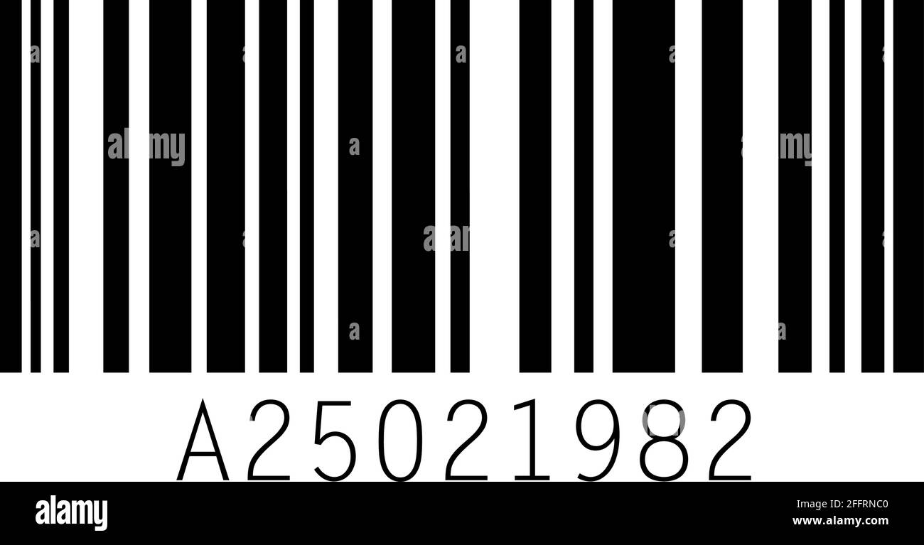 Vektordarstellung eines Barcodes Stock Vektor