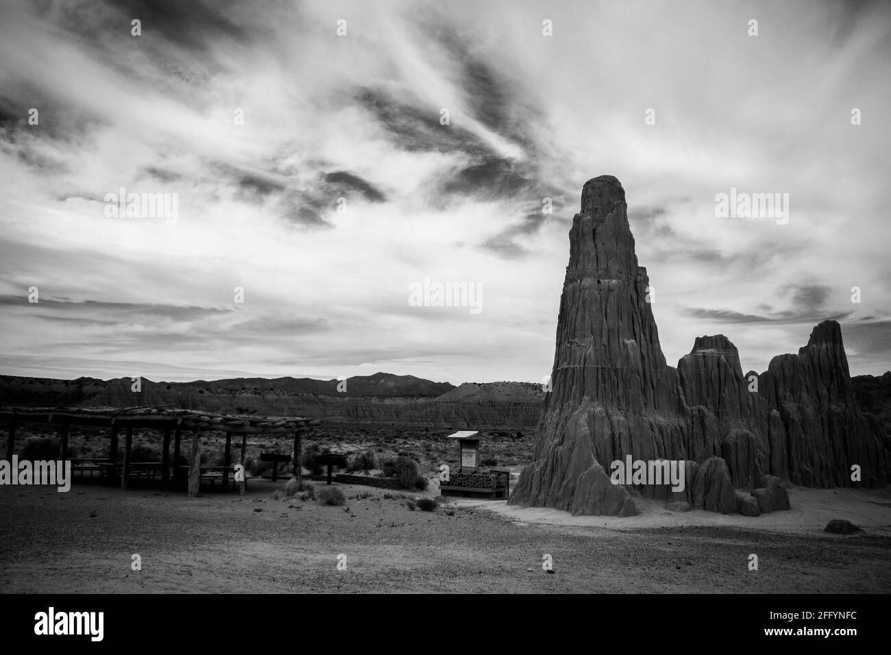 cathedral Gorge, Nevada Stockfoto