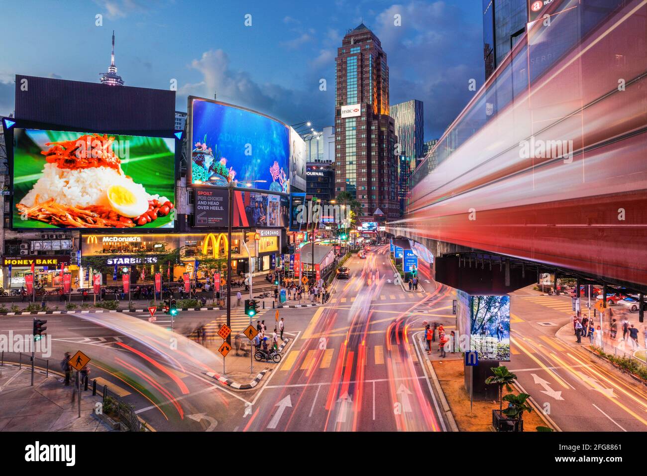 Das Goldene Dreieck, Kuala Lumpur, Malaysia. Stockfoto