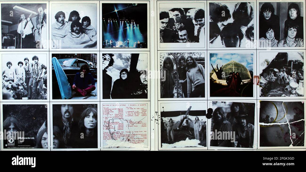 Pink Floyd: 1973. LP total Inside Cover: A Nice Pair Stockfoto