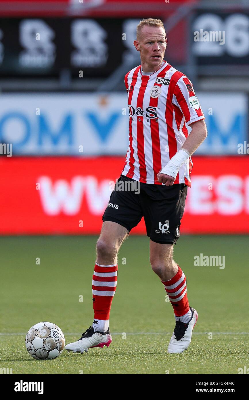 ROTTERDAM, NIEDERLANDE - 24. APRIL: Tom Beugelsdijk von Sparta Rotterdam während des niederländischen Eredivisie-Spiels zwischen Sparta Rotterdam und VVV Venlo auf Sta Stockfoto